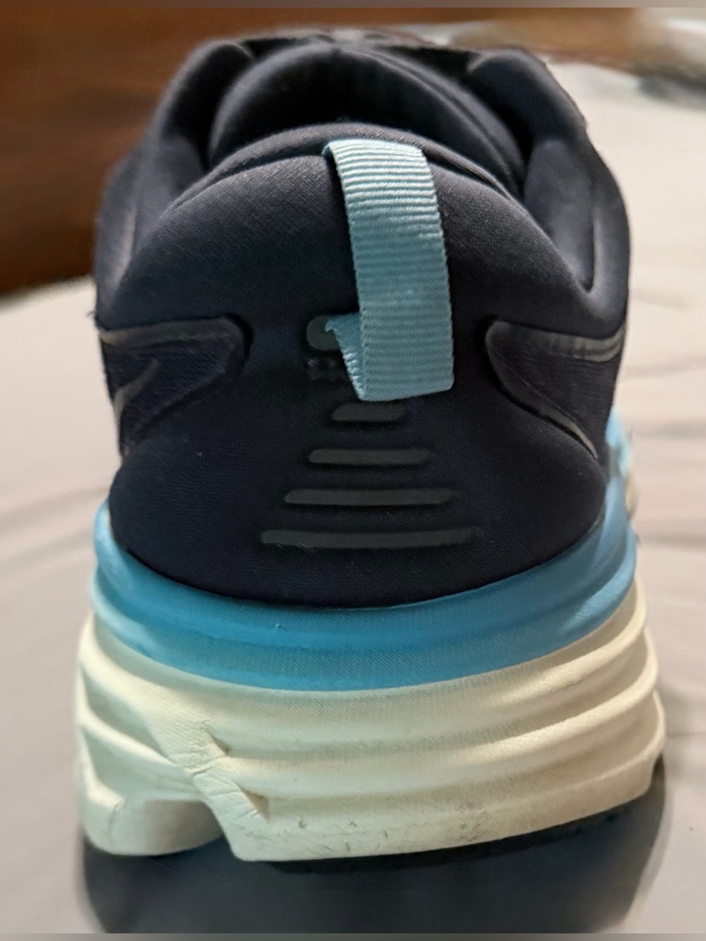 Hoka Navy and Teal Lace-Up Running Shoe - Picture 4 of 16
